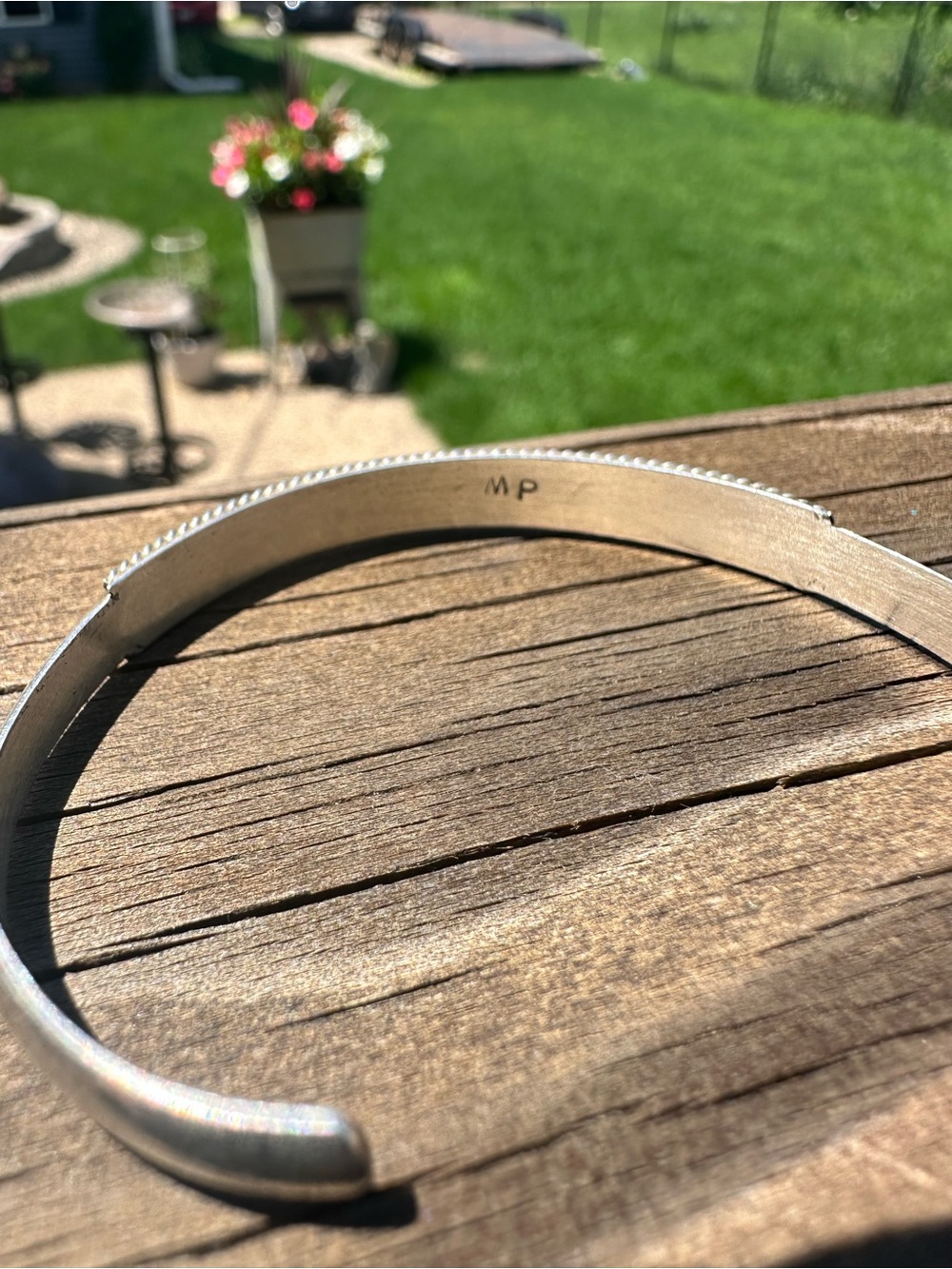 Sterling Silver Michael Perry (Navajo) cuff - Picture 2 of 2